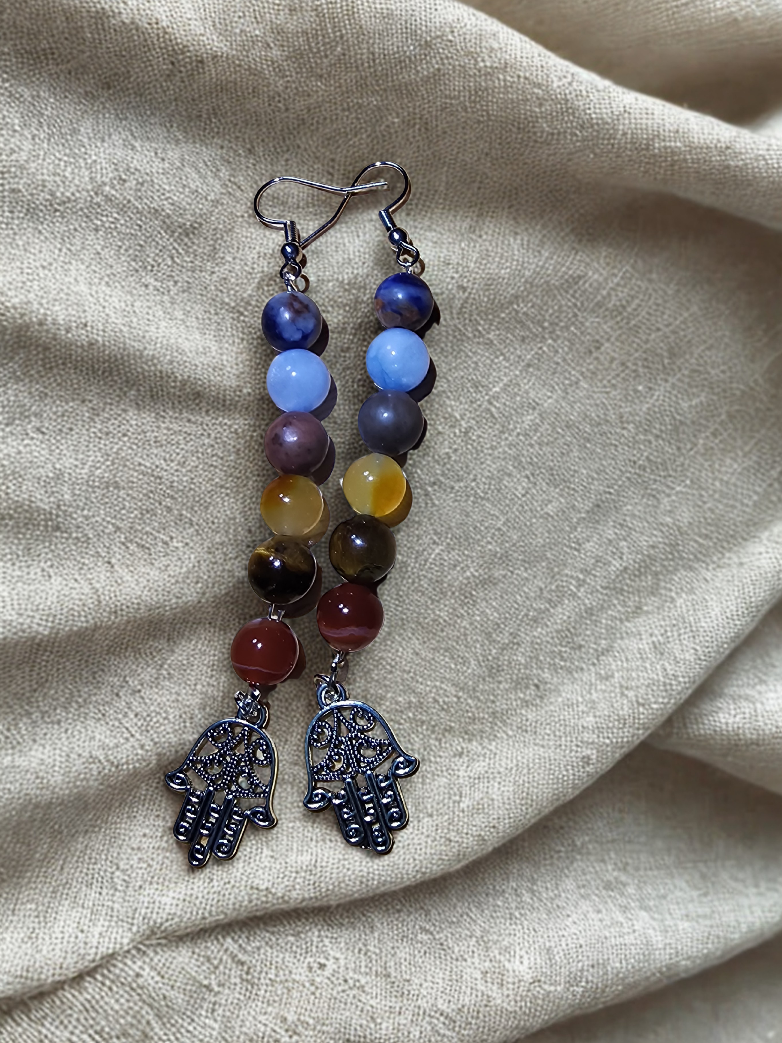Hamsa Chakra Earrings